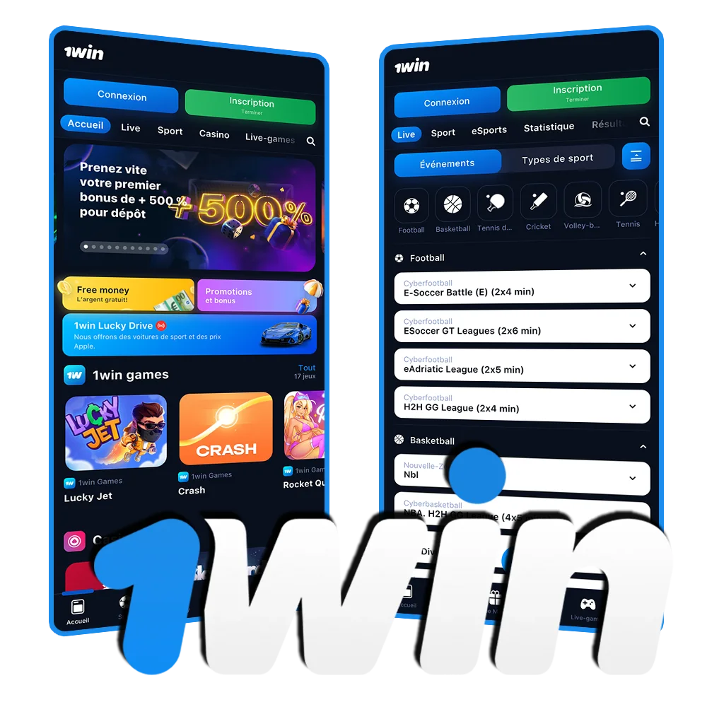 Téléchargez l’appli 1Win sur Android ou iOS et commencez à jouer.