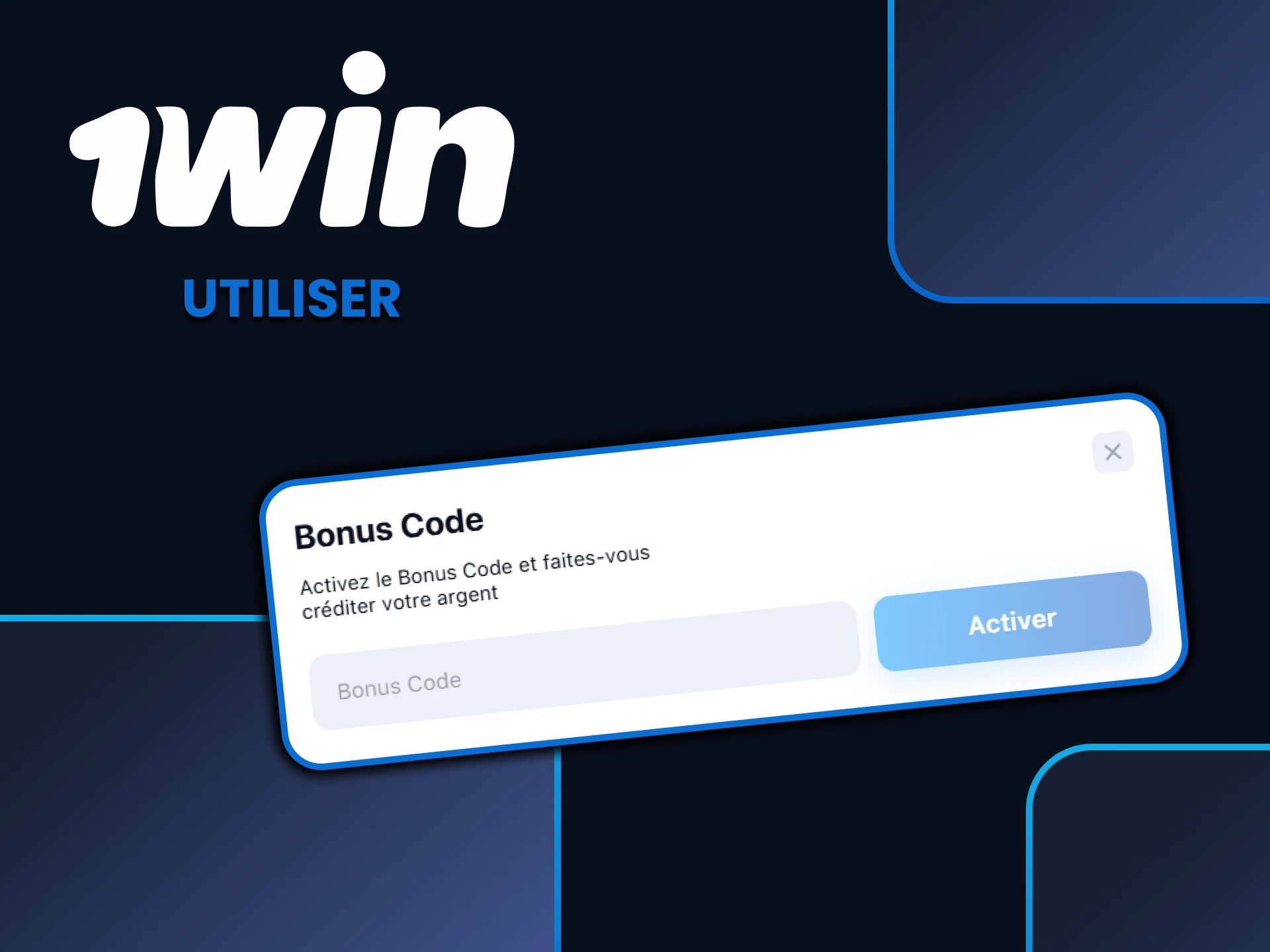 Nous vous expliquerons comment utiliser le code promotionnel de 1win.