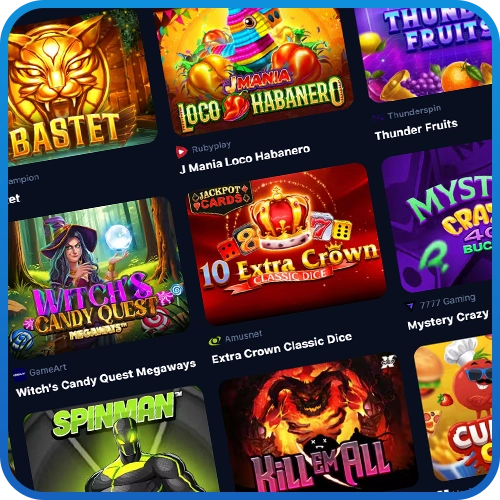 1win propose des centaines de jeux et de machines à sous différents.