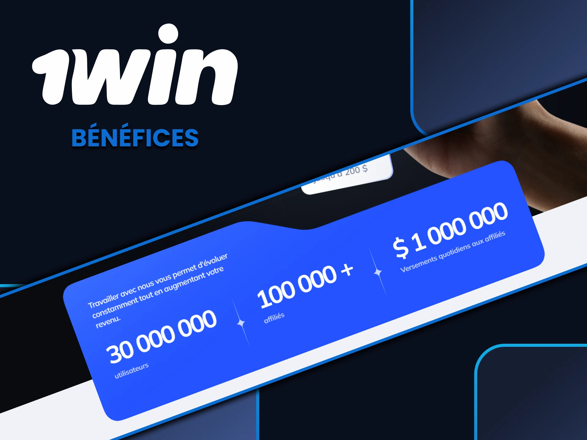 Découvrez les avantages du programme d'affiliation 1win.