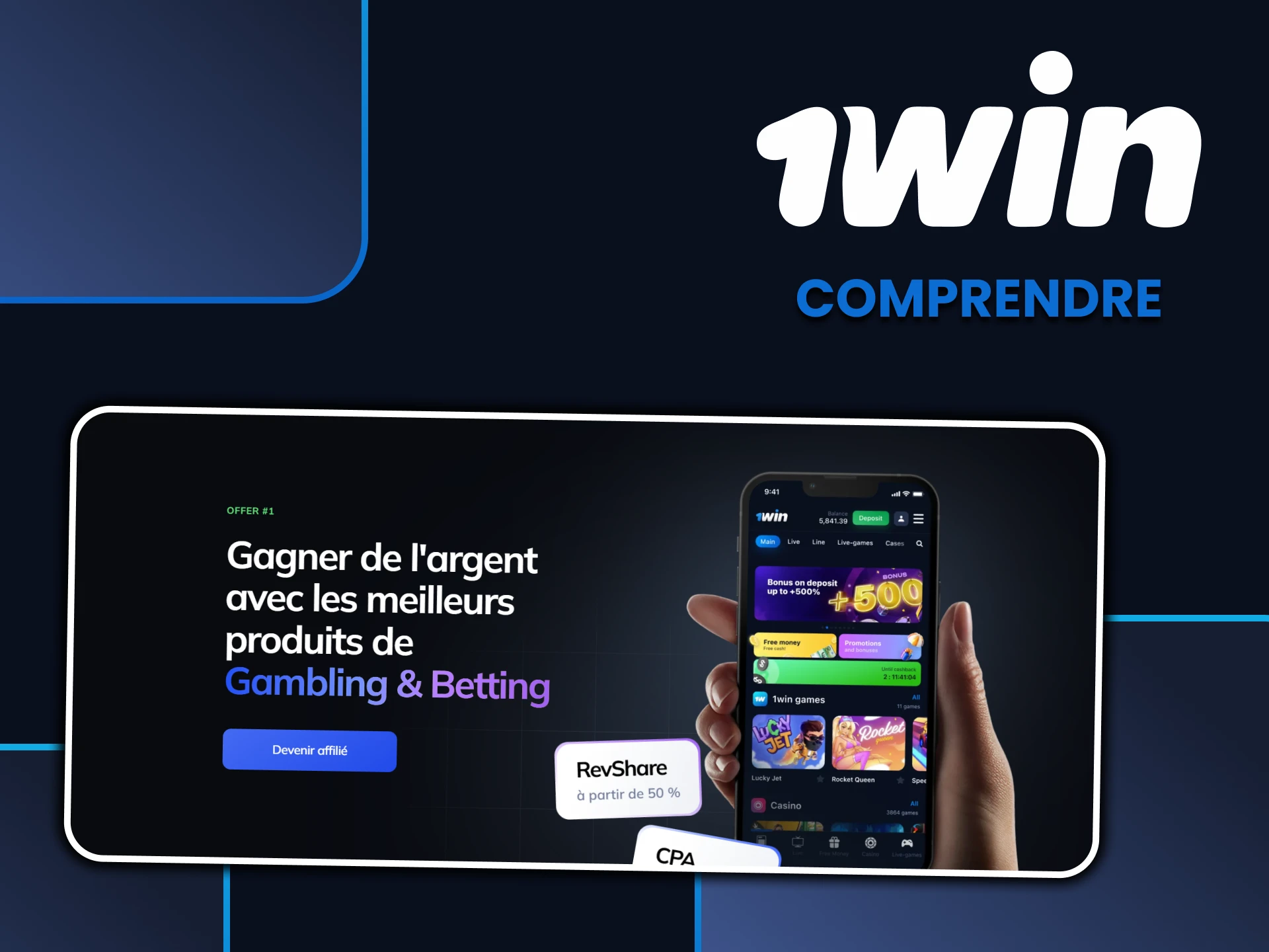 Nous vous parlerons du programme d'affiliation 1win.
