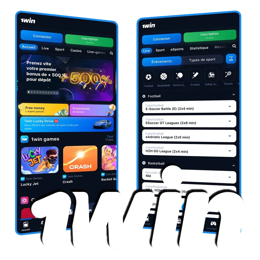 Téléchargez l’appli 1Win sur Android ou iOS et commencez à jouer.