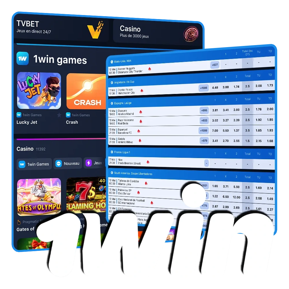Explorez toutes les fonctionnalités de la plateforme 1Win.